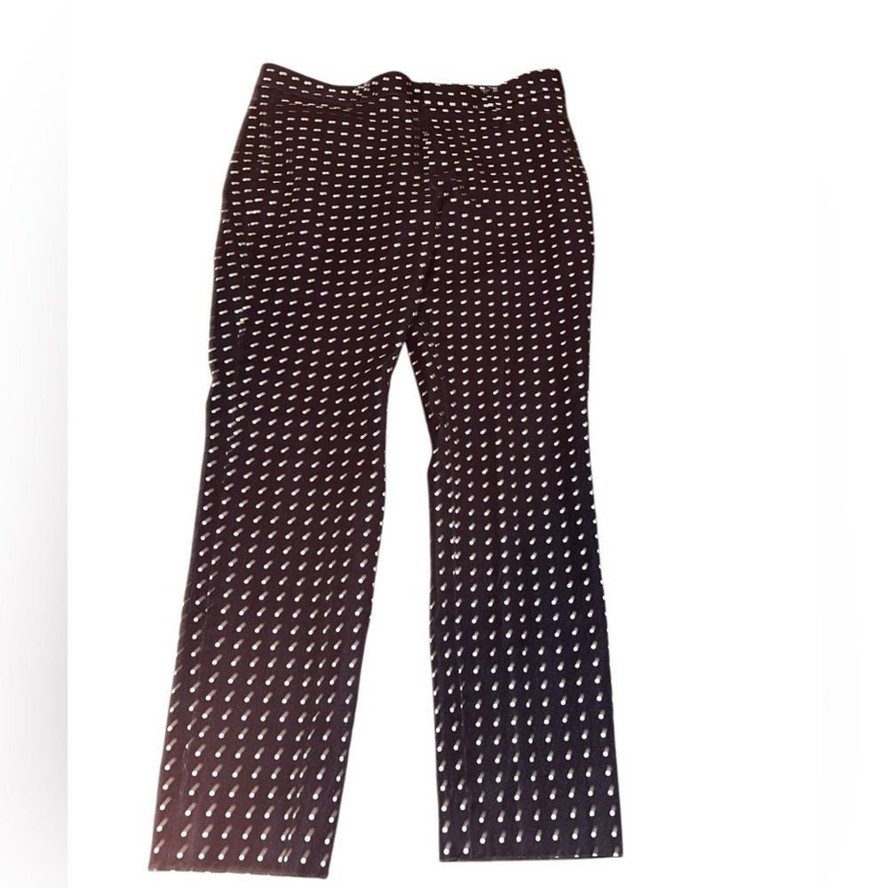 Banana Republic Opetite Navy Polka Dot Sloan Pant Size 6